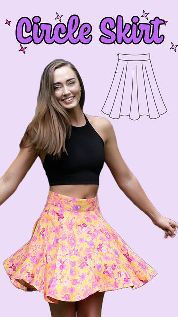 Circle Skirt PDF Digital Pattern Download